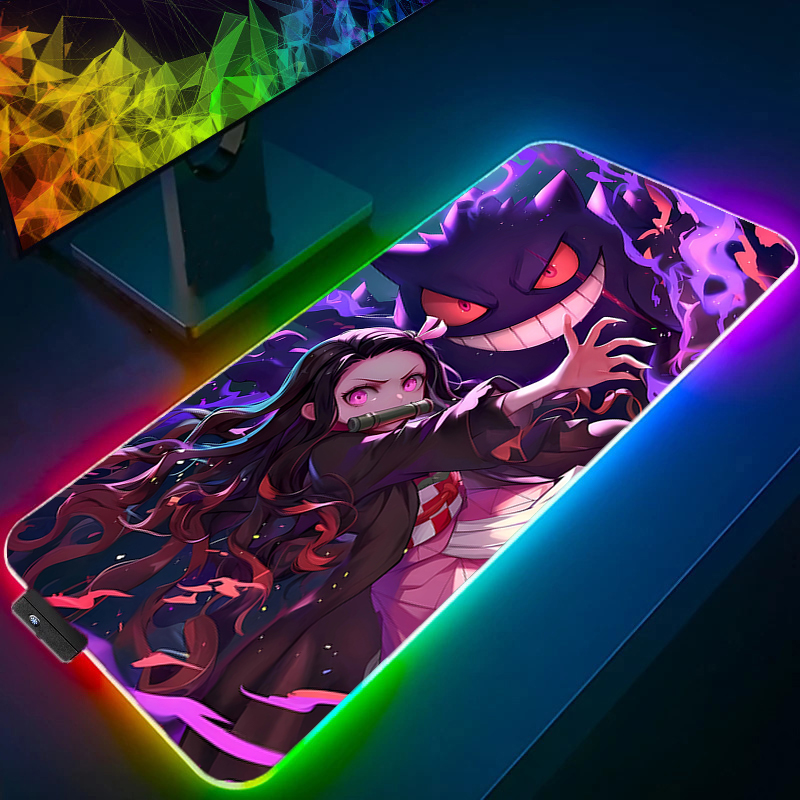 Rgb Mousepad - RGB 大型マウスパッドオフィスデスクマット PC ゲームアクセサリー XXL LED