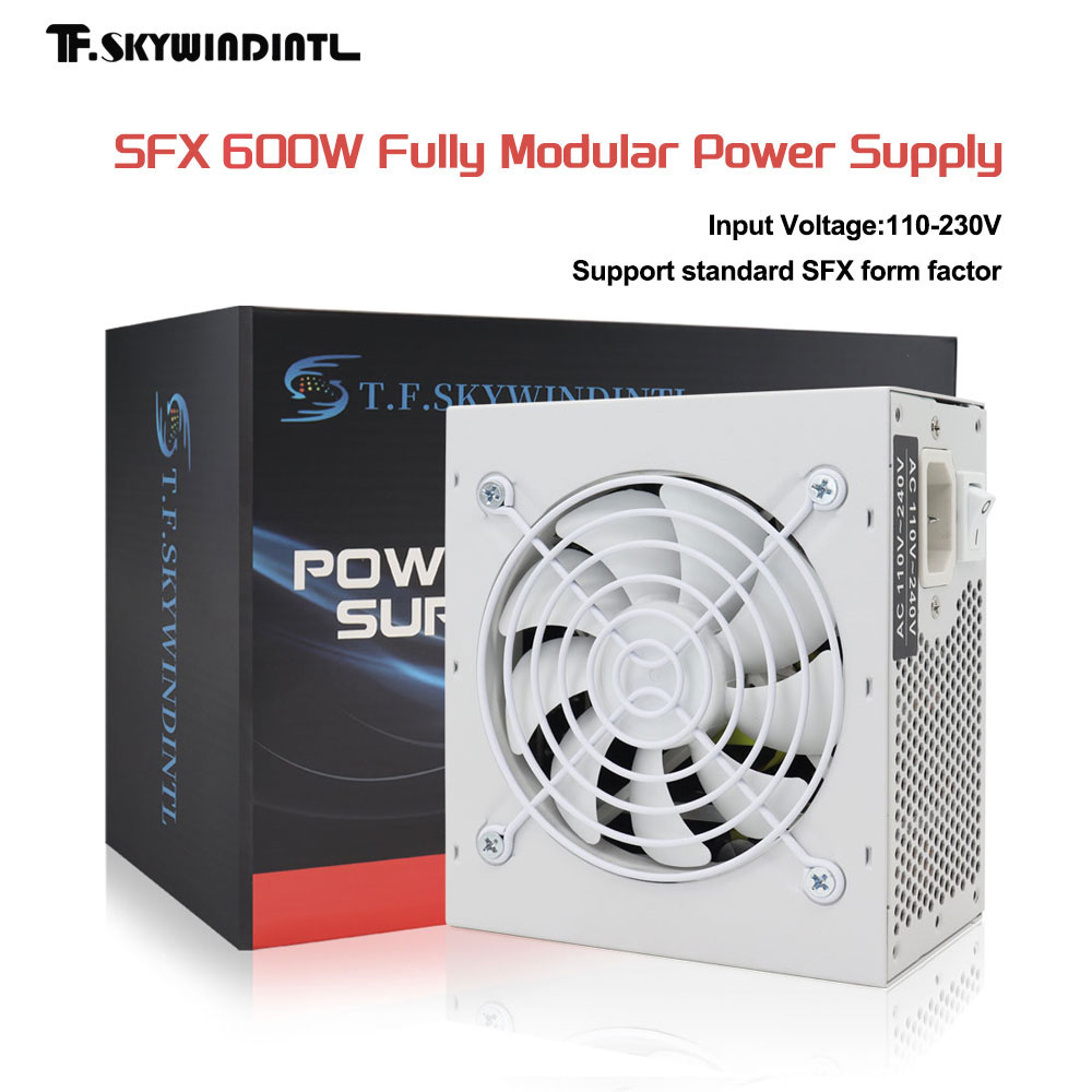 Pc Gaming Watt - T.F.SKYWINDINTL SFX 600W フルモジュラー電源 ゲーム PC/ITX
