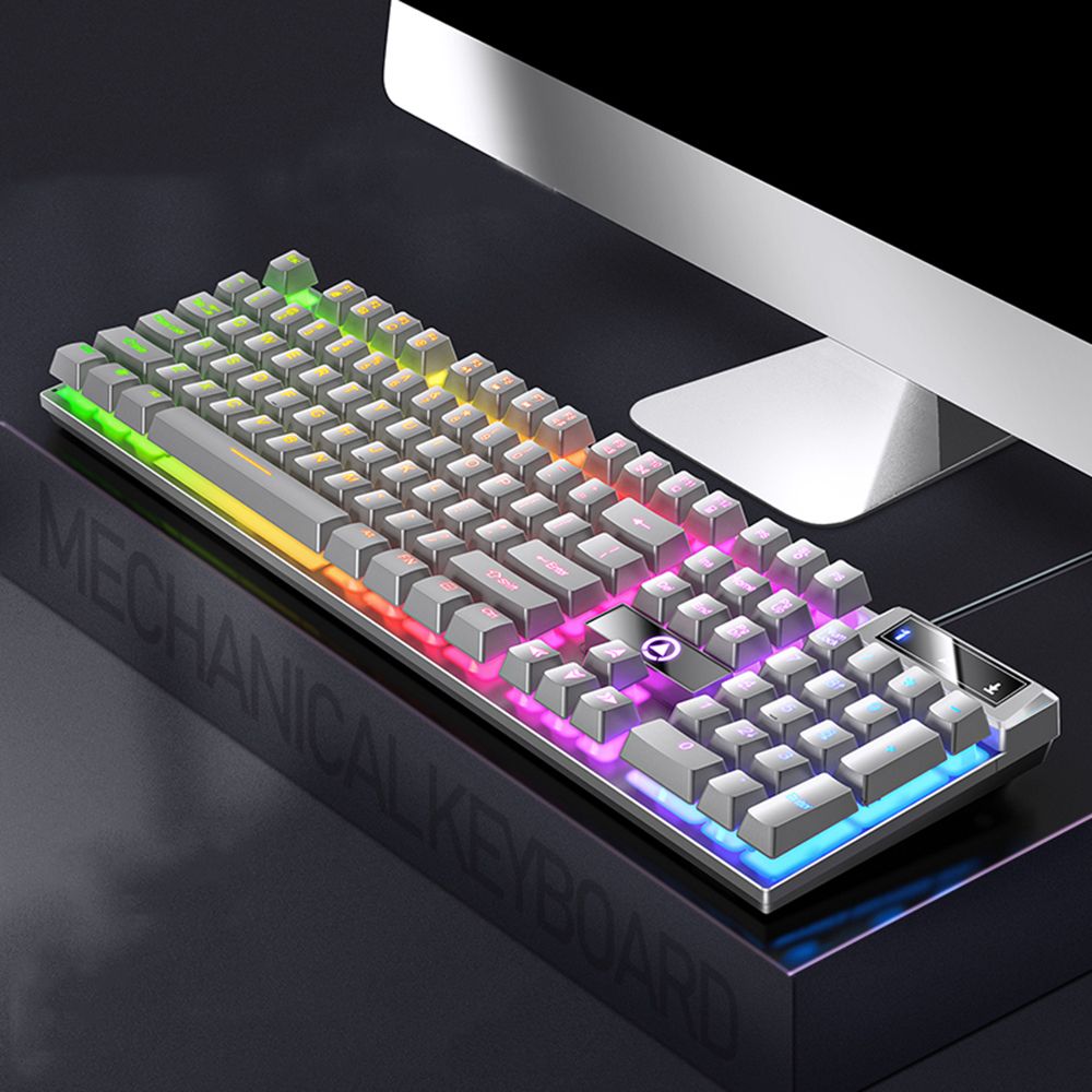 Anti-Ghosting Keyboard - 104 キー防水メカニカル軸 E スポーツアンチゴーストバックライト付きキーボードゲーミングキーボードメカニカルキーボード有線キーボード