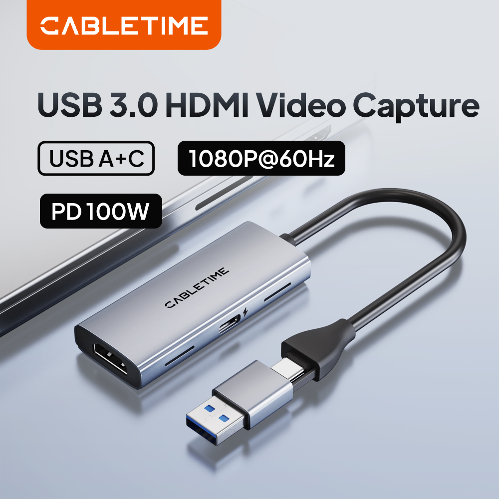 Pc Gaming Game - CABLETIME 4K ビデオキャプチャカード PD 100W USB/Type-C