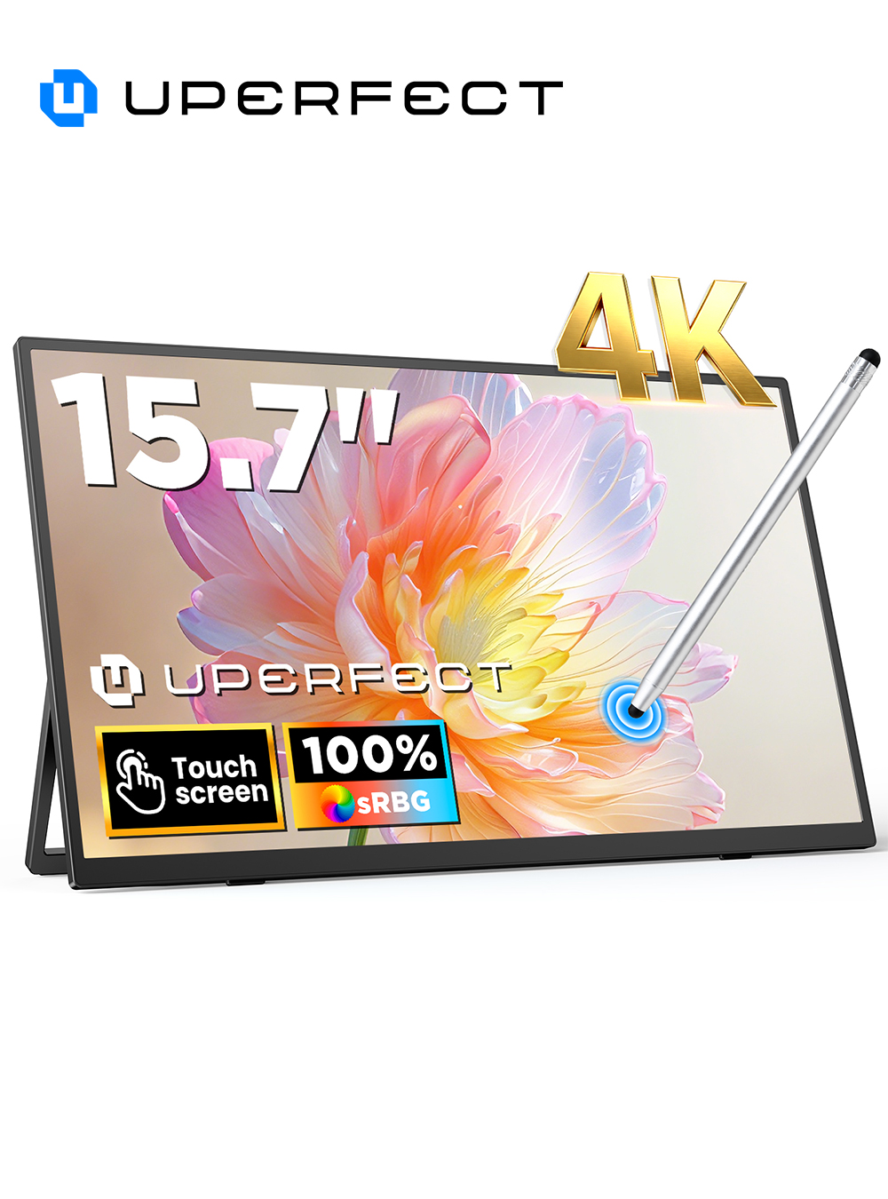 Pc Gaming Y Monitor - UPERFECT UColor J1 4K タッチスクリーン ポータブル