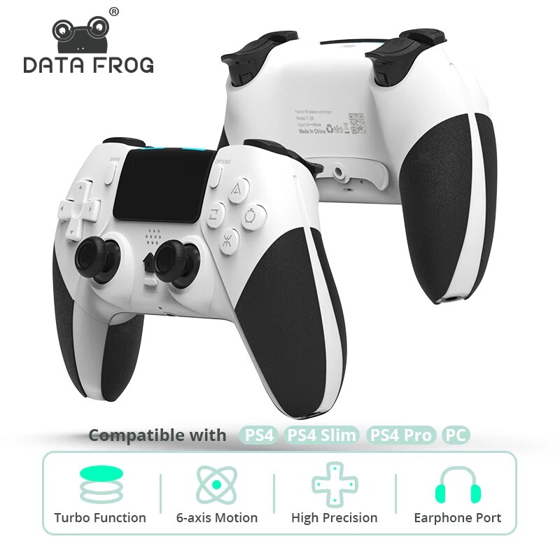 Pc Gaming Emulator - PS4/ps4プロ/ps4スリムゲームコンソール用ジョイスティック用データカエルBluetoothワイヤレスコントローラー用ps4コントローラーゲームパッド