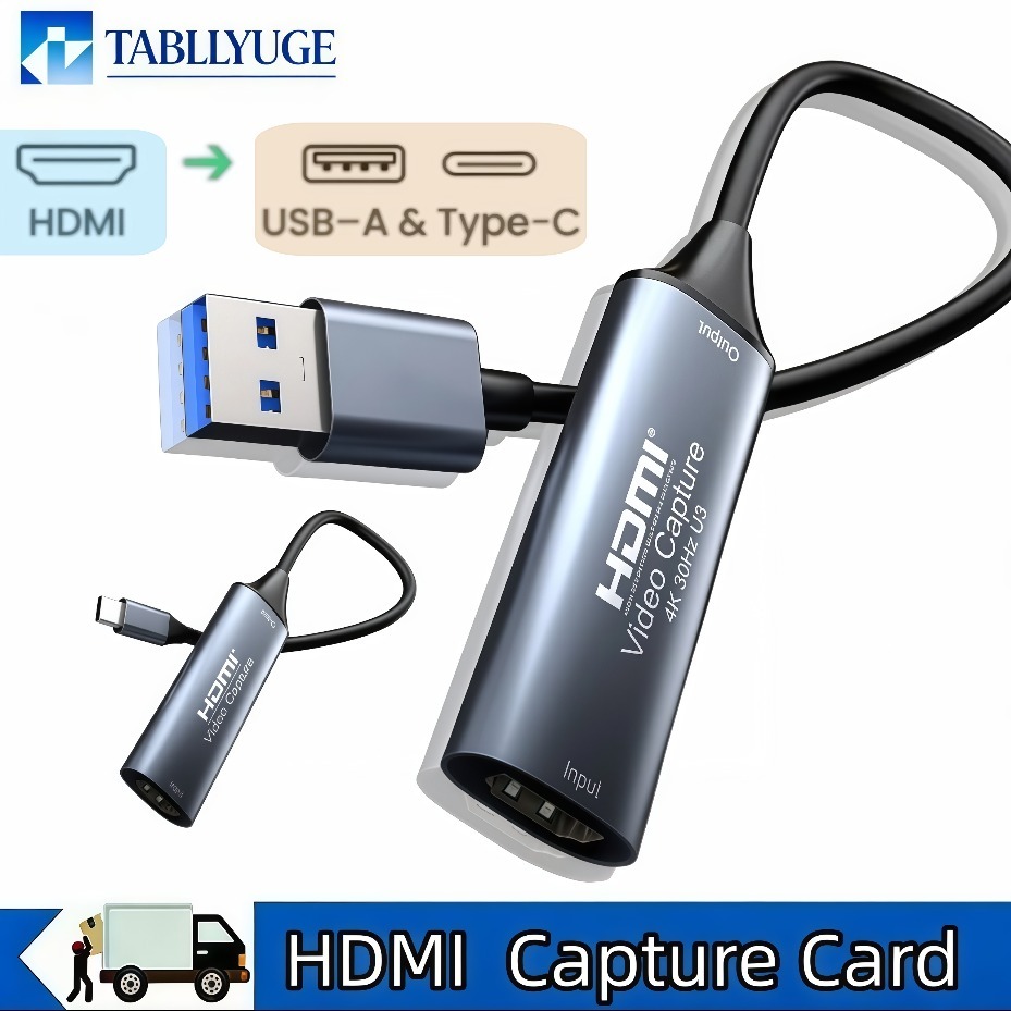 Pc Gaming Game - USB-C 2.0/3.0 HDMIビデオキャプチャカードは4K1080pをサポートし、HDMIからType-Cへのビデオキャプチャに対応しており、PC、Android、Windowsシステムに適しています。
