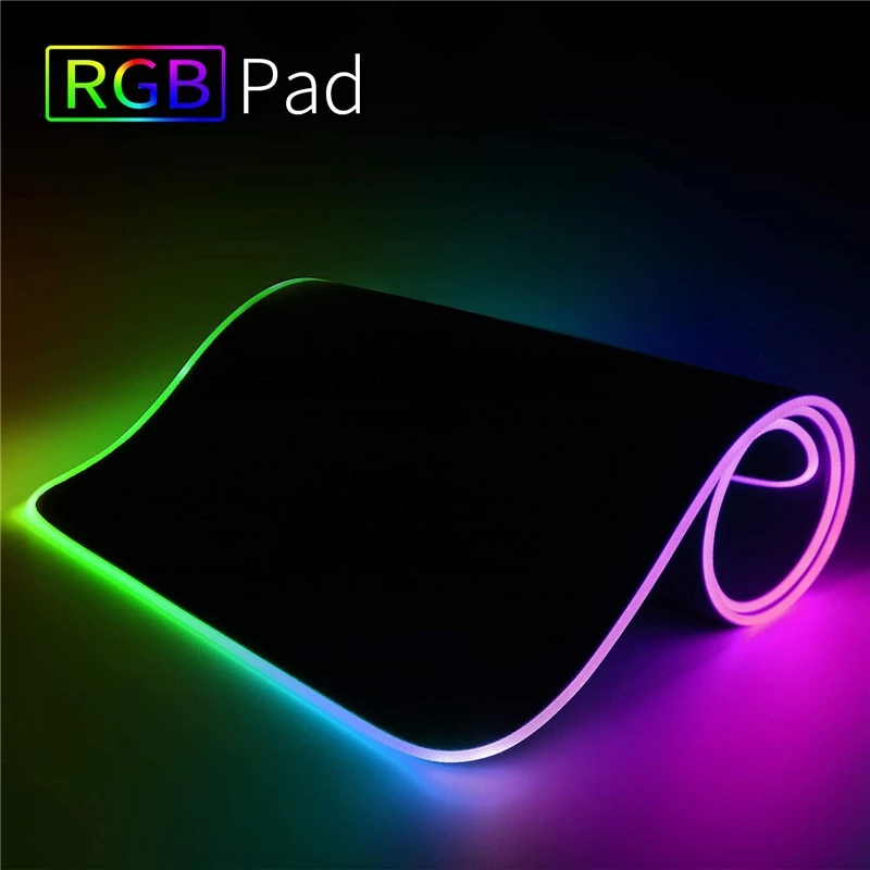 Rgb Mousepad - RGBゲーミングマウスパッド LEDライトマウスパッド 快適な滑り止めマウスパッド ソフトマウスパッド 滑り止めゴムベース PC/ラップトップ/コンピューター用