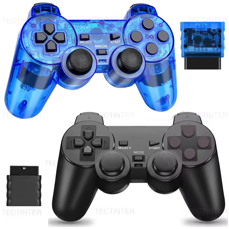 Pc Gaming Emulator - ワイヤレスゲームパッド Sony PS2/PS1用ゲームコントローラー プレイステーション2コンソール用ジョイスティック USB PCコントローラー