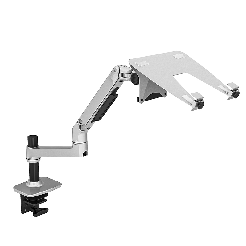 Dual Monitor Arm - V62CT アルミ合金デスクトップマウントデュアルユース 17-27 インチモニターサポート 17 インチラップトップホルダー機械式スプリングアーム