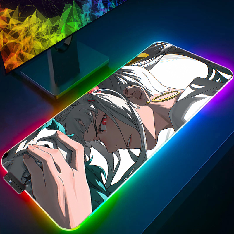 RGB LEDマウスパッド オフィスデスクマット ワンピース - Rgb Mousepad のレビューと価格