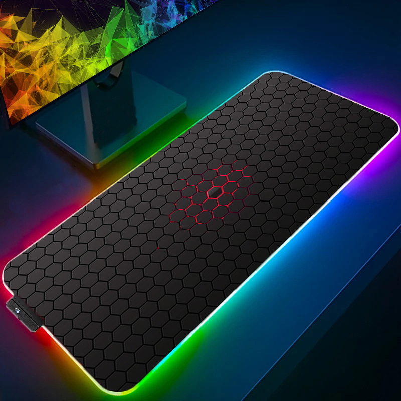 LED ライト RGB マウスパッド PC コンピュータゲー - Rgb Mousepad のレビューと価格