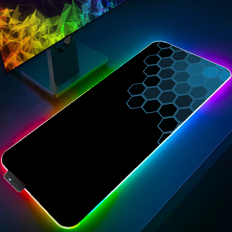 LED ライト RGB マウスパッド PC コンピュータゲー - Rgb Mousepad のレビューと価格