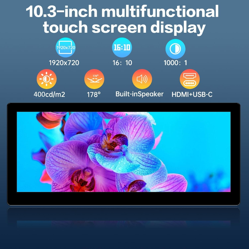 10.3インチ小型タッチスクリーンモニター 60hz スピー - Pc Gaming On Mobile のレビューと価格