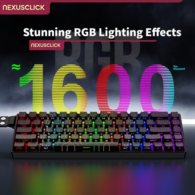 NexusClick iK68 ミニメカニカルキーボード ホ - Anti-Ghosting Keyboard のレビューと価格