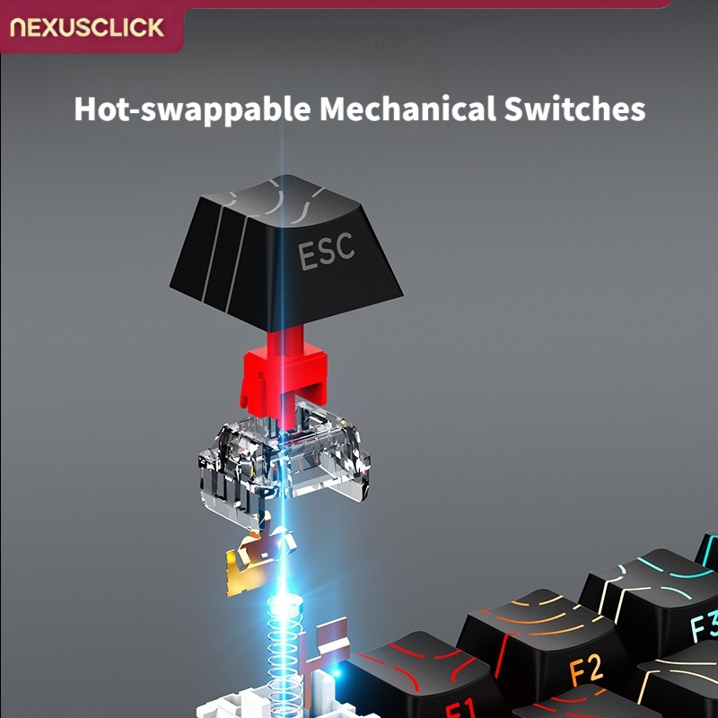 NexusClick iK68 ミニメカニカルキーボード ホ - Anti-Ghosting Keyboard のレビューと価格