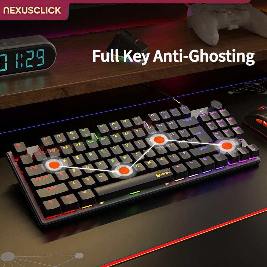 NexusClick 88キー ホットスワップ対応 メカニカ - Anti-Ghosting Keyboard のレビューと価格