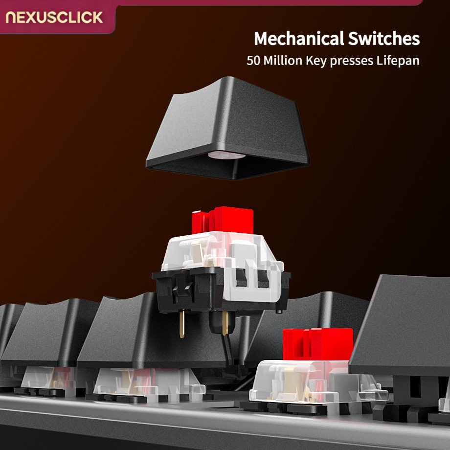 NexusClick 88キー ホットスワップ対応 メカニカ - Anti-Ghosting Keyboard のレビューと価格