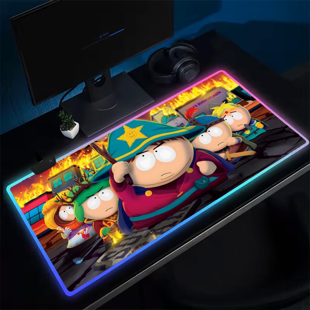 サウスパークマウスパッドアニメゲーミングマウスパッド LED - Rgb Mousepad のレビューと価格