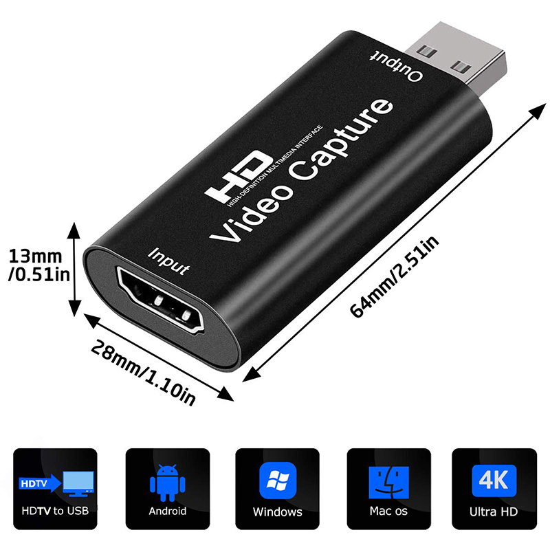 USB 2.0ビデオキャプチャカード HD 4K to 10 - Pc Gaming Game のレビューと価格