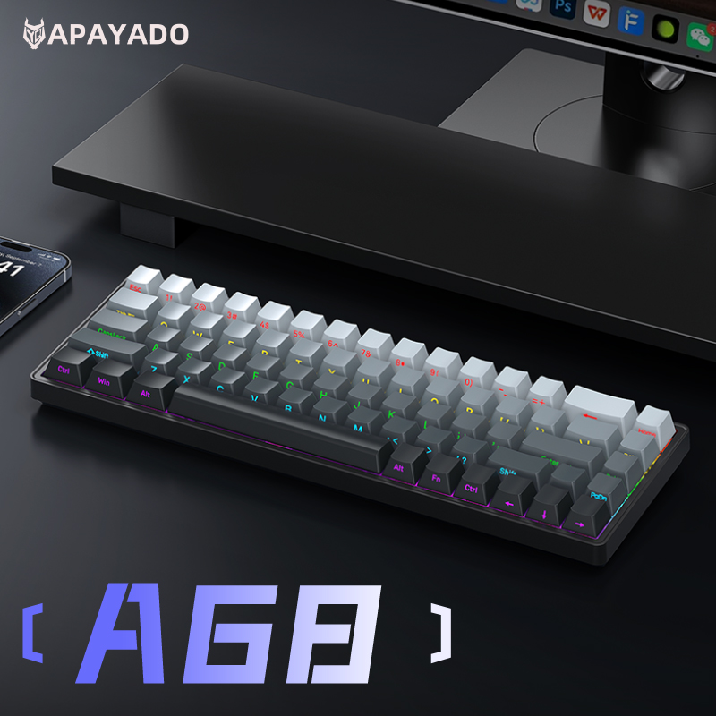APAYADO A68 有線メカニカルキーボード ホットスワ - Anti-Ghosting Keyboard のレビューと価格