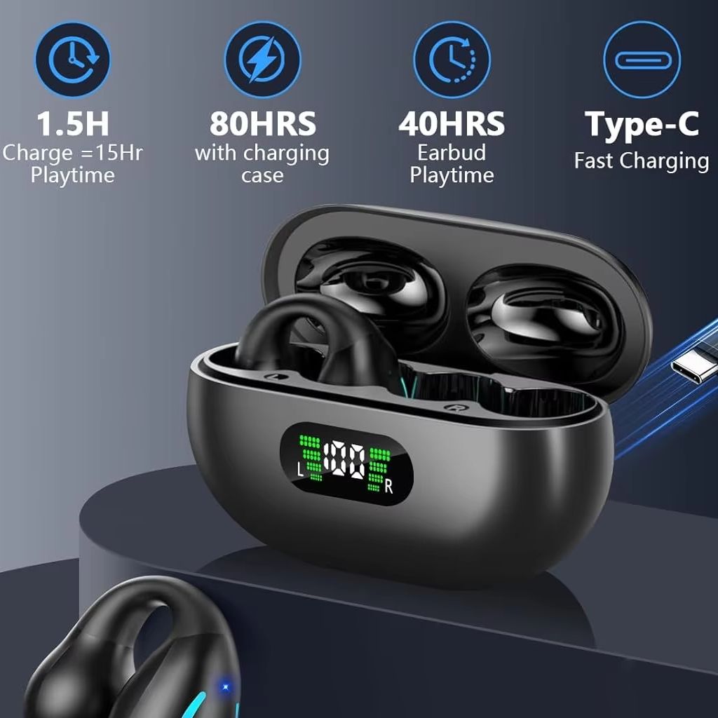 新しいBluetoothクリップオンイヤホン、OWSスポーツ - Pc Gaming On Mobile のレビューと価格