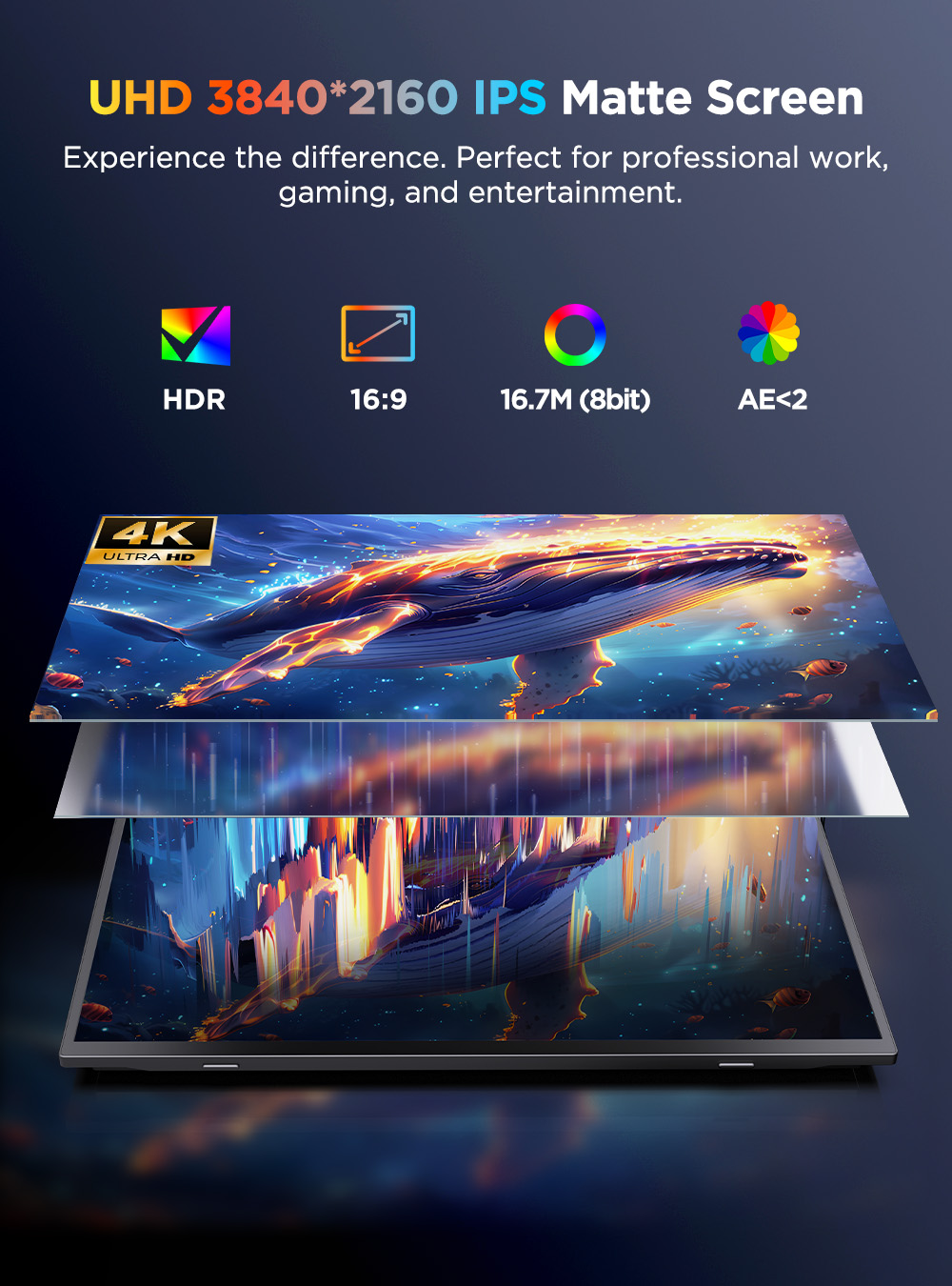UPERFECT UColor J1 4K タッチスクリーン - Pc Gaming Y Monitor のレビューと価格