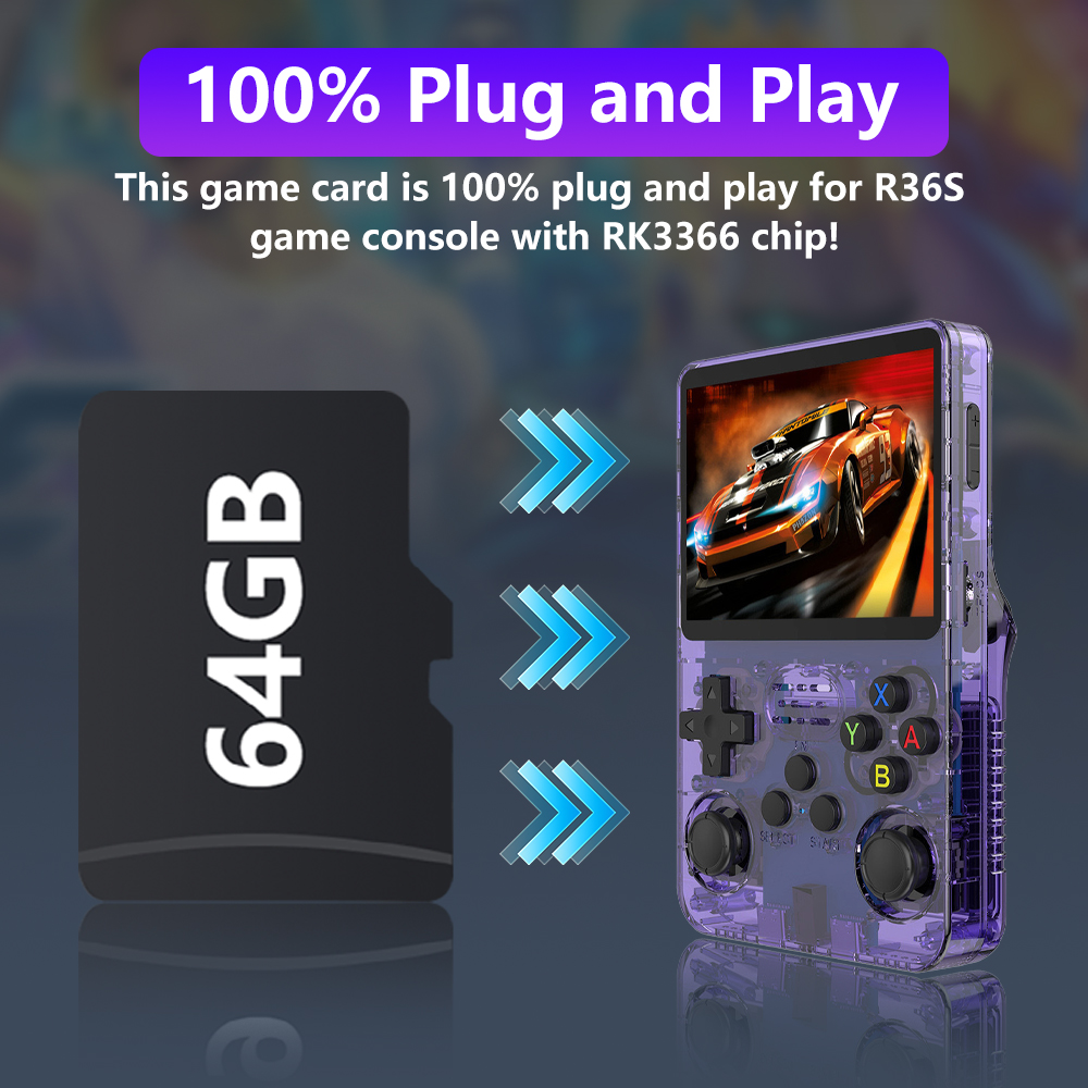 R36Sゲーム機用64GBゲームカード、18490以上のゲー - Pc Gaming Emulator のレビューと価格