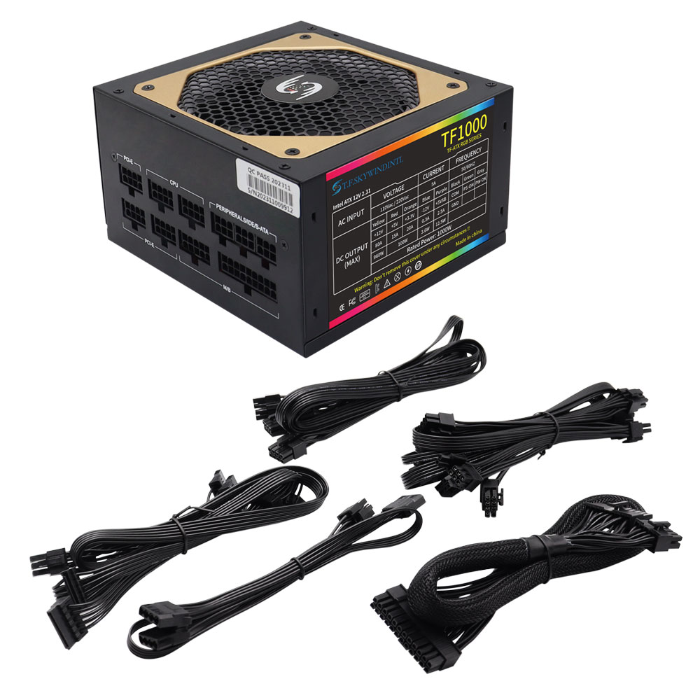 T.fです。SKYwintl-電源,rgb,atx,モジュラ - Pc Gaming Watt のレビューと価格