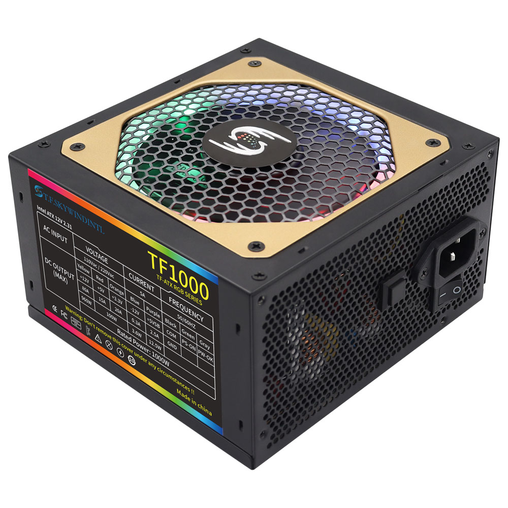T.fです。SKYwintl-電源,rgb,atx,モジュラ - Pc Gaming Watt のレビューと価格