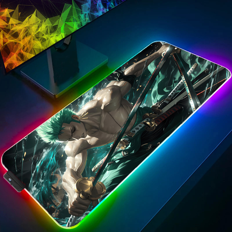 ワンピースゾロマウスパッド RGB ゲームアクセサリー Ga - Rgb Mousepad のレビューと価格