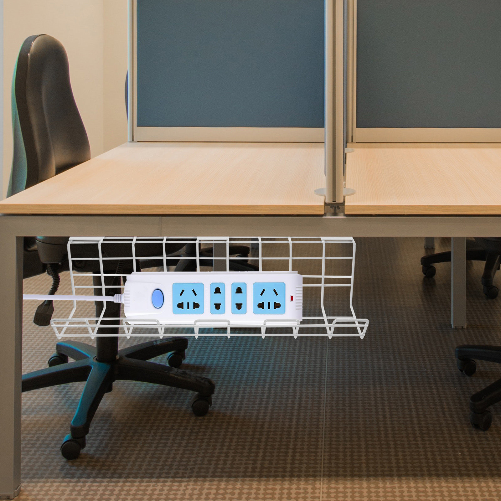 2個入り デスク下ケーブルオーガナイザーラック プレミアムヘ - Desk Cable Organizer のレビューと価格