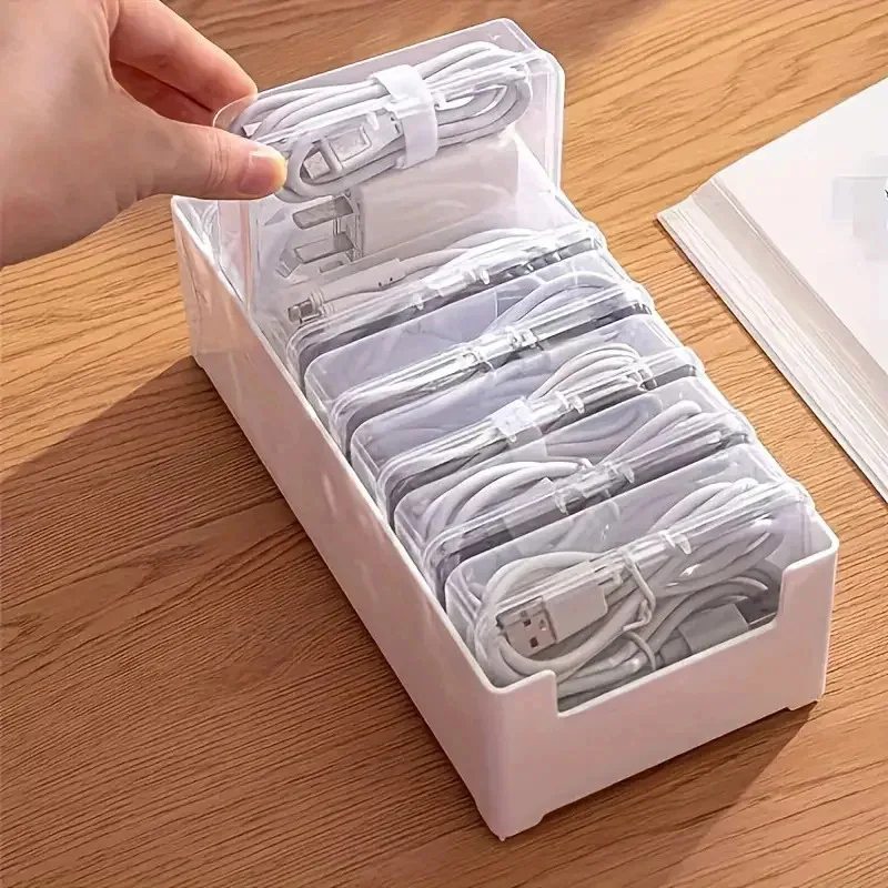 データケーブルオーガナイザーボックス、巻き取り式コード収納ボ - Desk Cable Organizer のレビューと価格