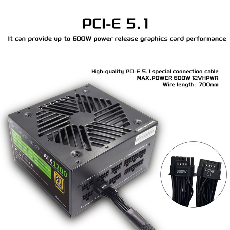 PCIE 5.0 1200 ワット PC 電源フルモジュラー - Pc Gaming Watt のレビューと価格