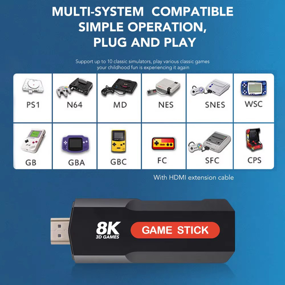 X2ゲームスティックHD 4K 8K 3Dコンソール デュア - Pc Gaming Emulator のレビューと価格