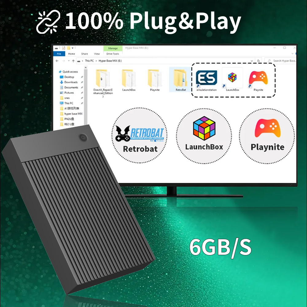 ハイパーベース MIX 4T レトロ HDD 59000+ゲ - Pc Gaming Emulator のレビューと価格