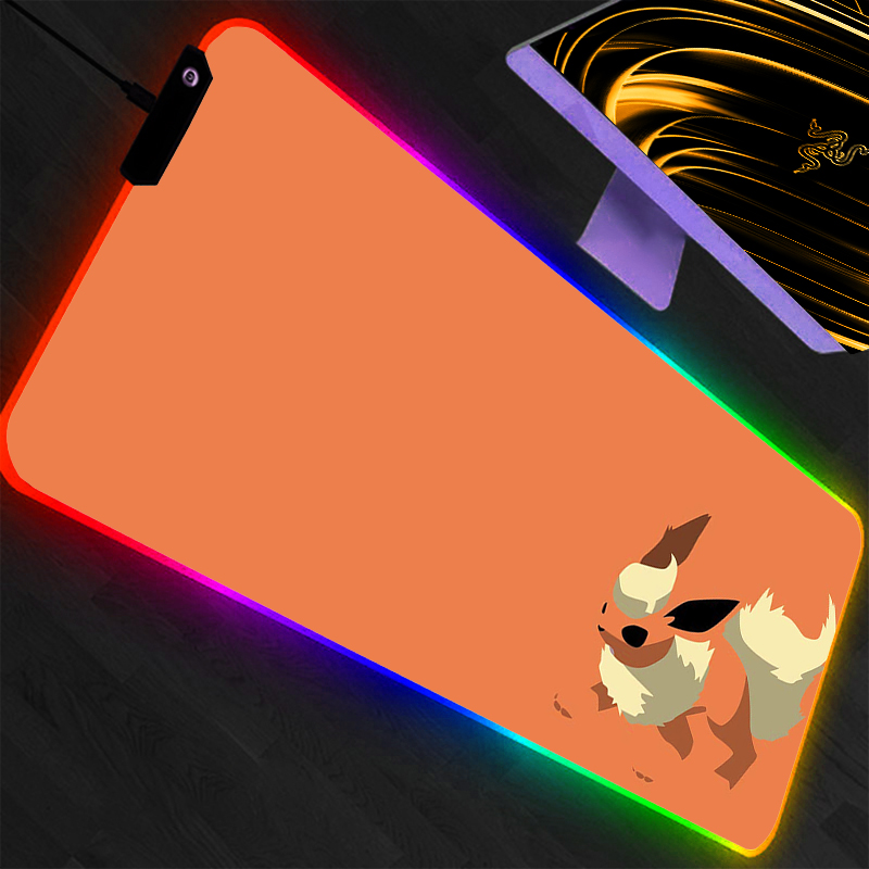 LED マウスパッドポケモンピカチュウアニメゲームアクセサリ - Rgb Mousepad のレビューと価格